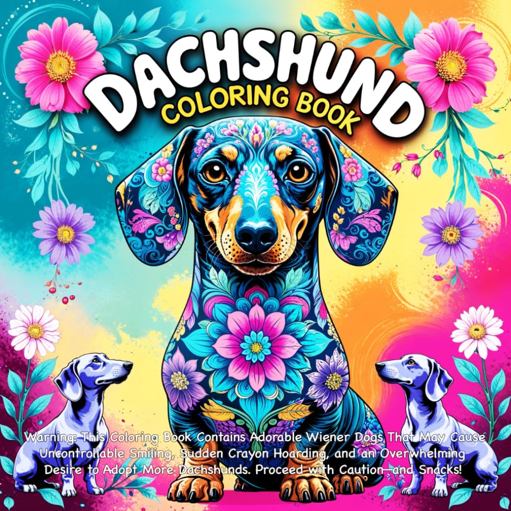 Dachshund Dog Coloring Book