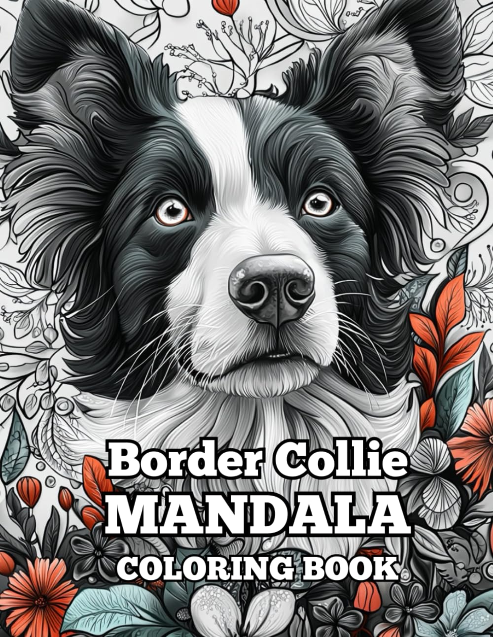 Border Collie Dog Coloring Book