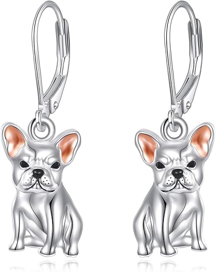 French Bulldog Dangling Earrings