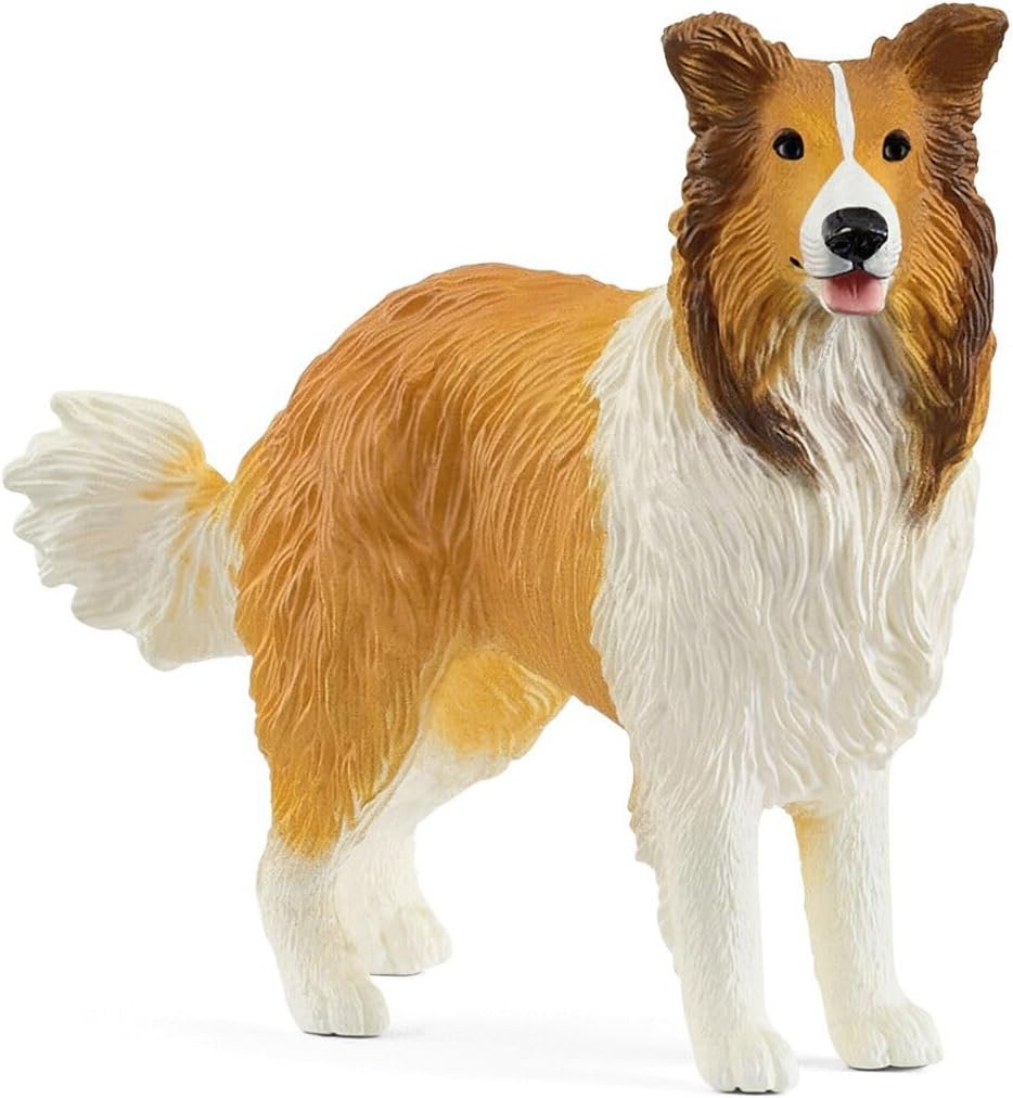Rough Collie Dog Toy Figurine