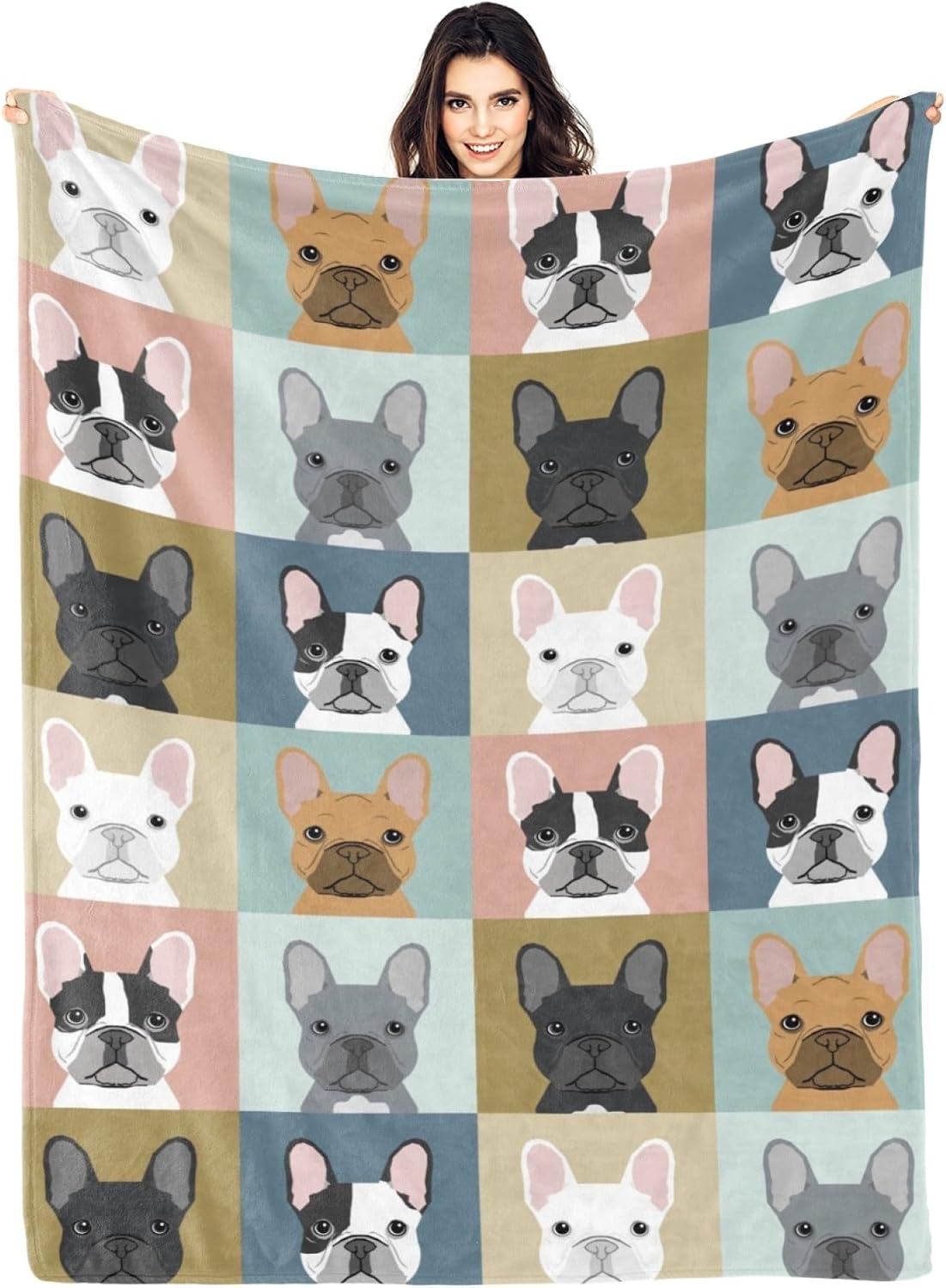 French Bulldog Throw Blanket
