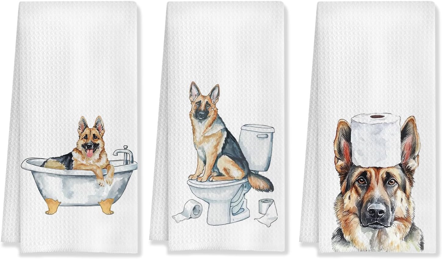 German Shepherd Dog Dish Towels