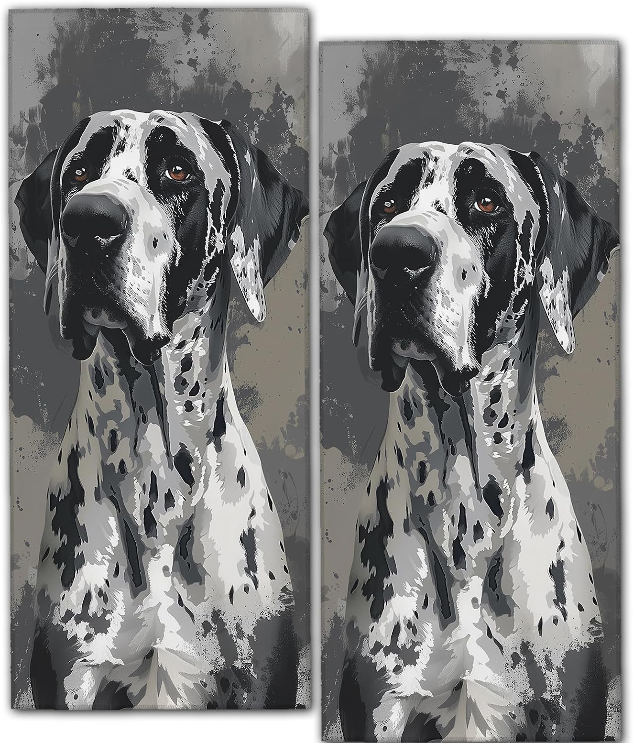 Great Dane Dog Kitchen Dish Towels