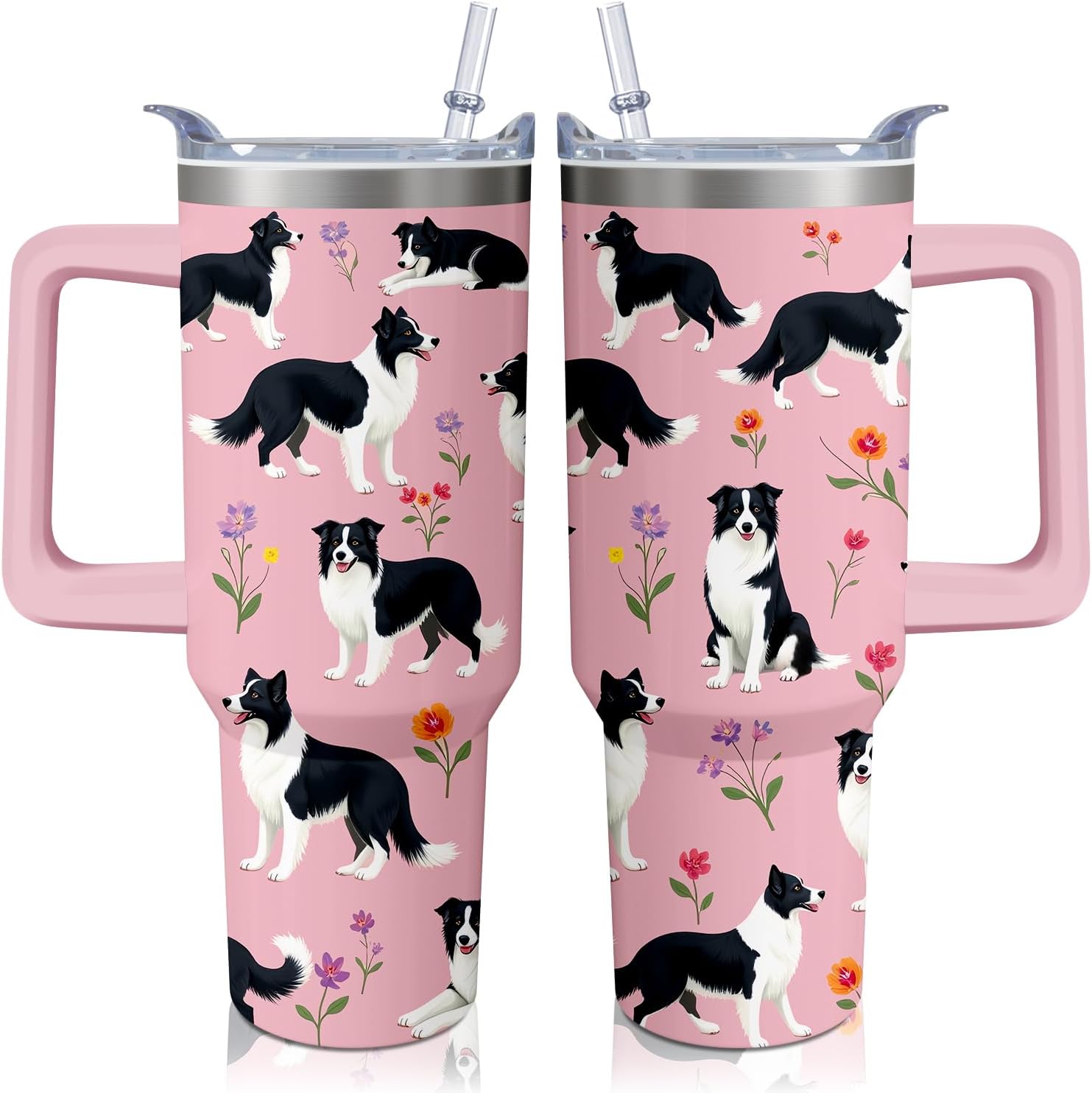 Border Collie  Dog Drink Tumbler