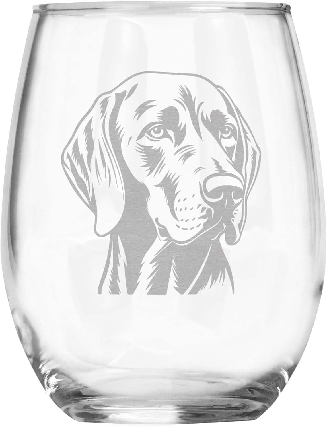 Vizsla Dog Stemless Wine Glass