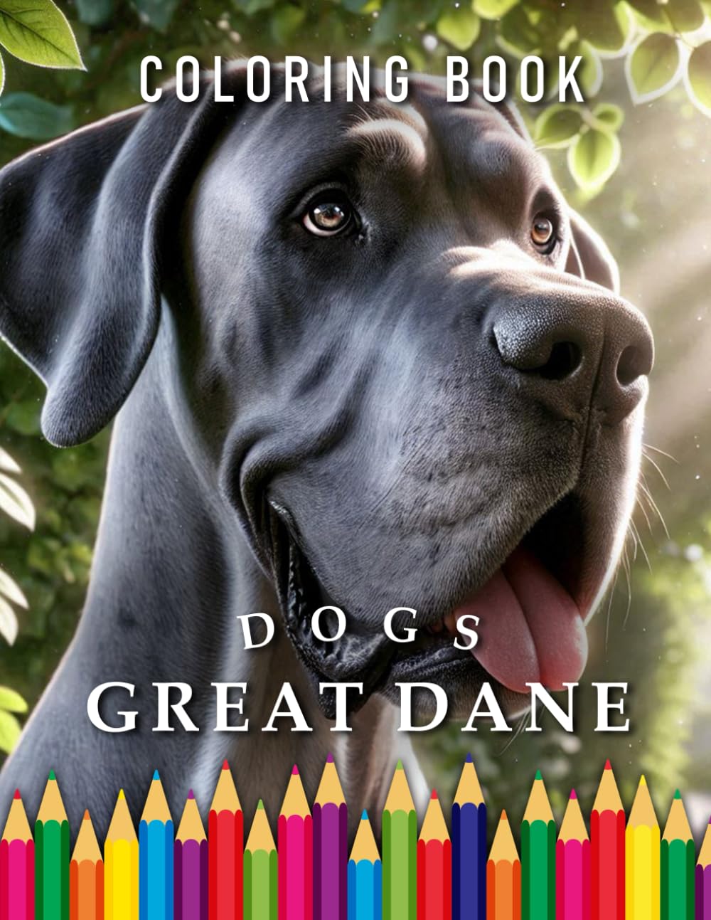 reat Dane Dog Adult Coloring Book
