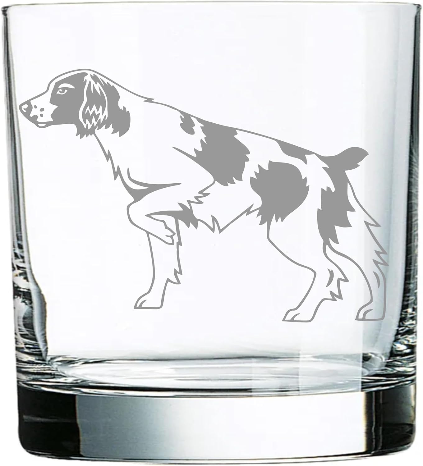 Brittany Spaniel Dog Whiskey Glass