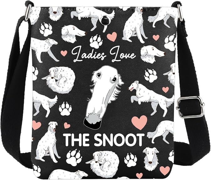 Borzoi Dog Crossbody Bag