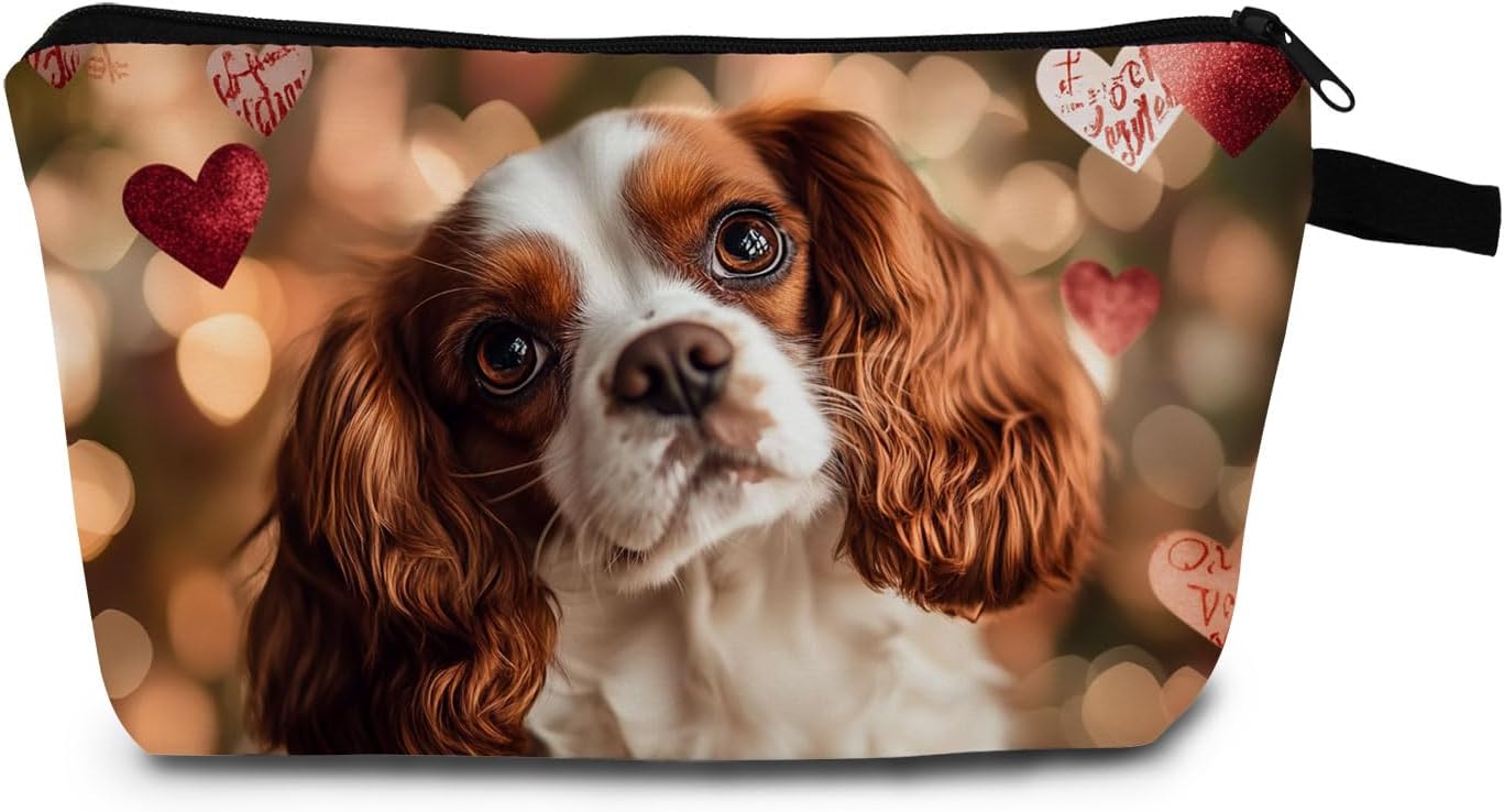 Cavalier King Charles Spaniel Makeup Bag