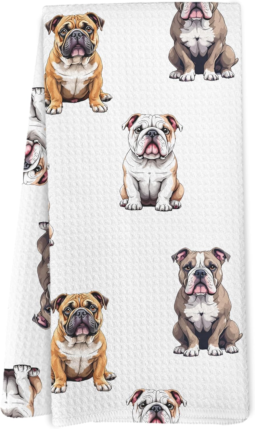 English Bulldog Gifts Kitchen Towels
