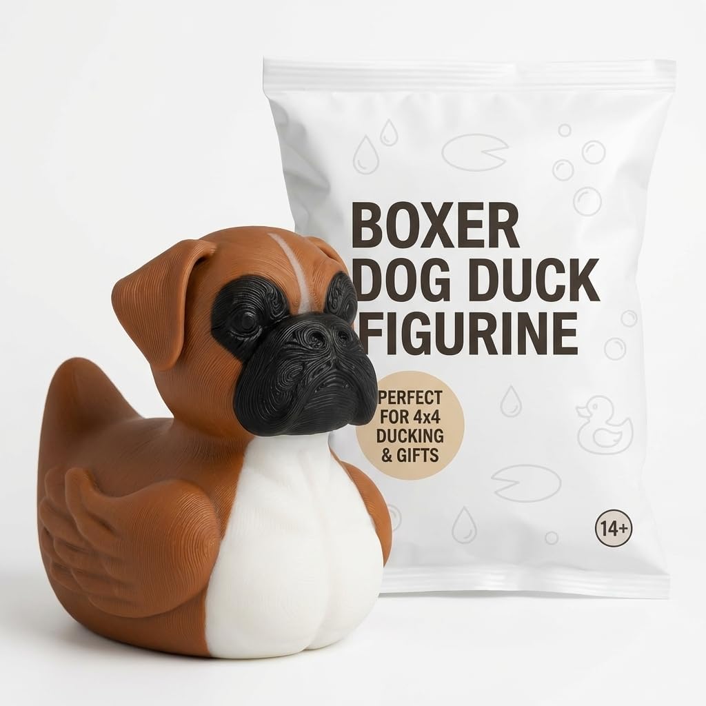 Boxer Dog Rubber Ducky