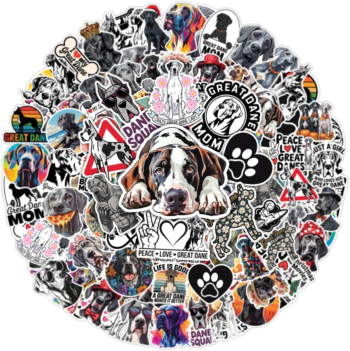 Great Dane Waterproof Stickers
