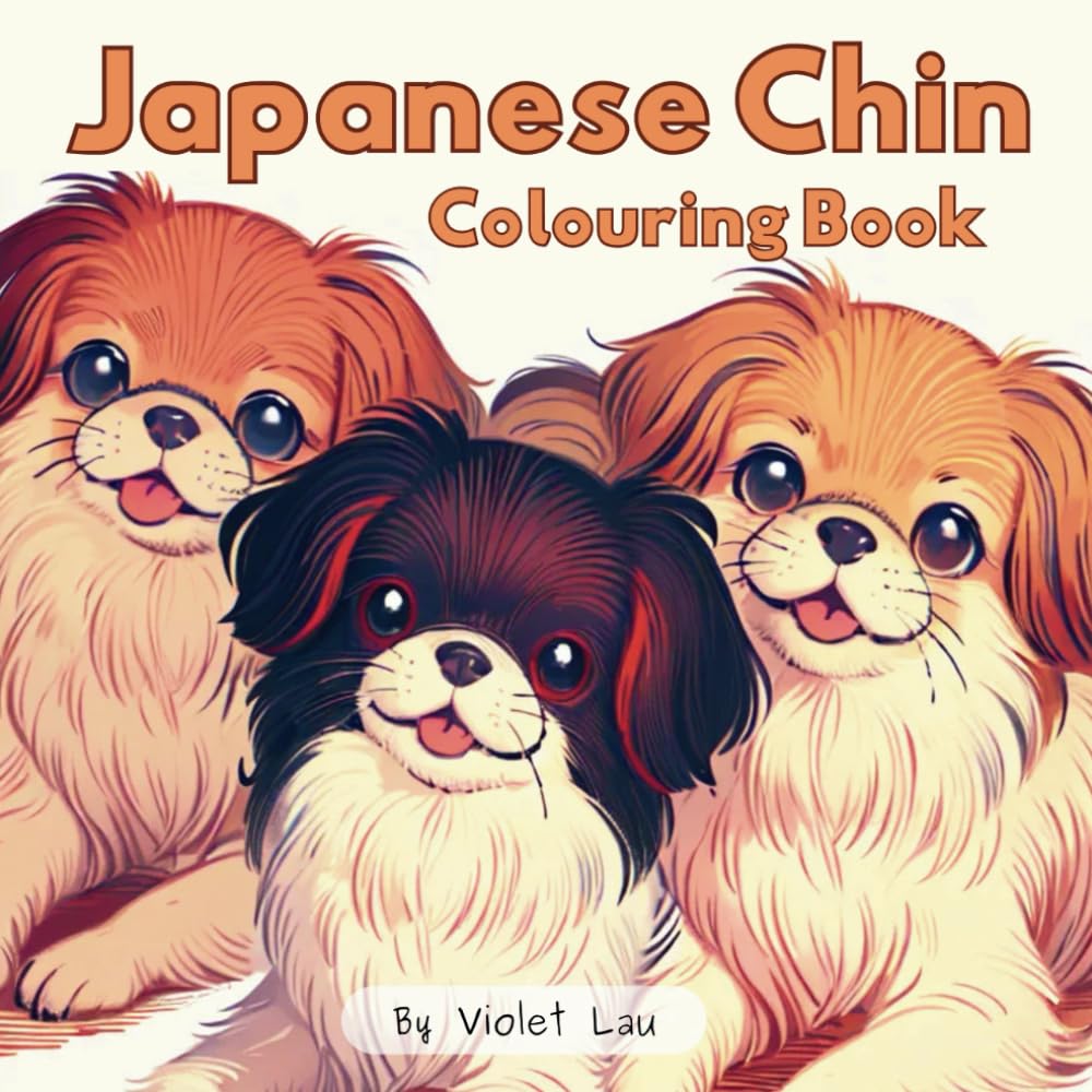 Japanese Chin Dog Coloring Book