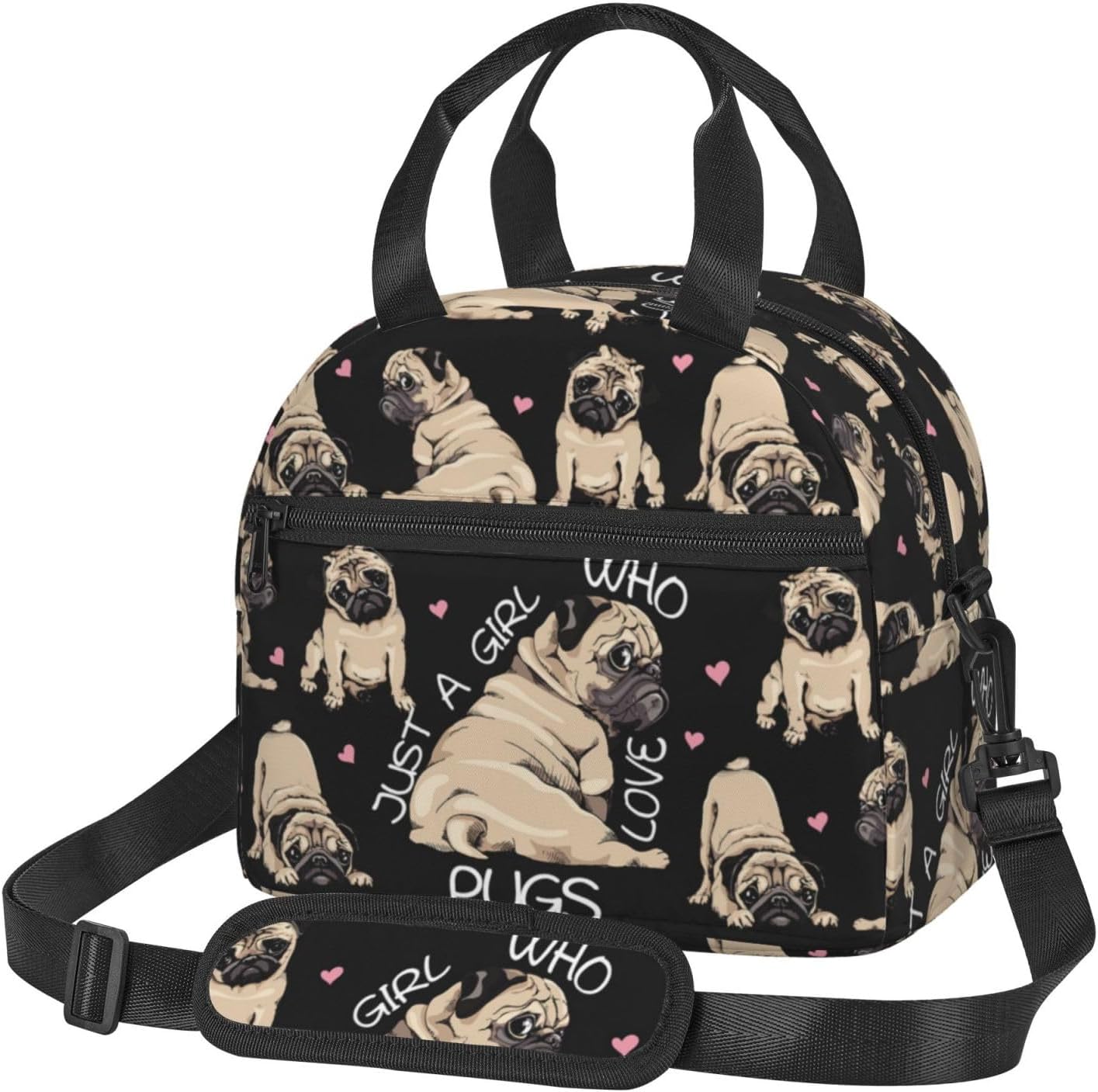 Pug Dog Insulated Lunch Box