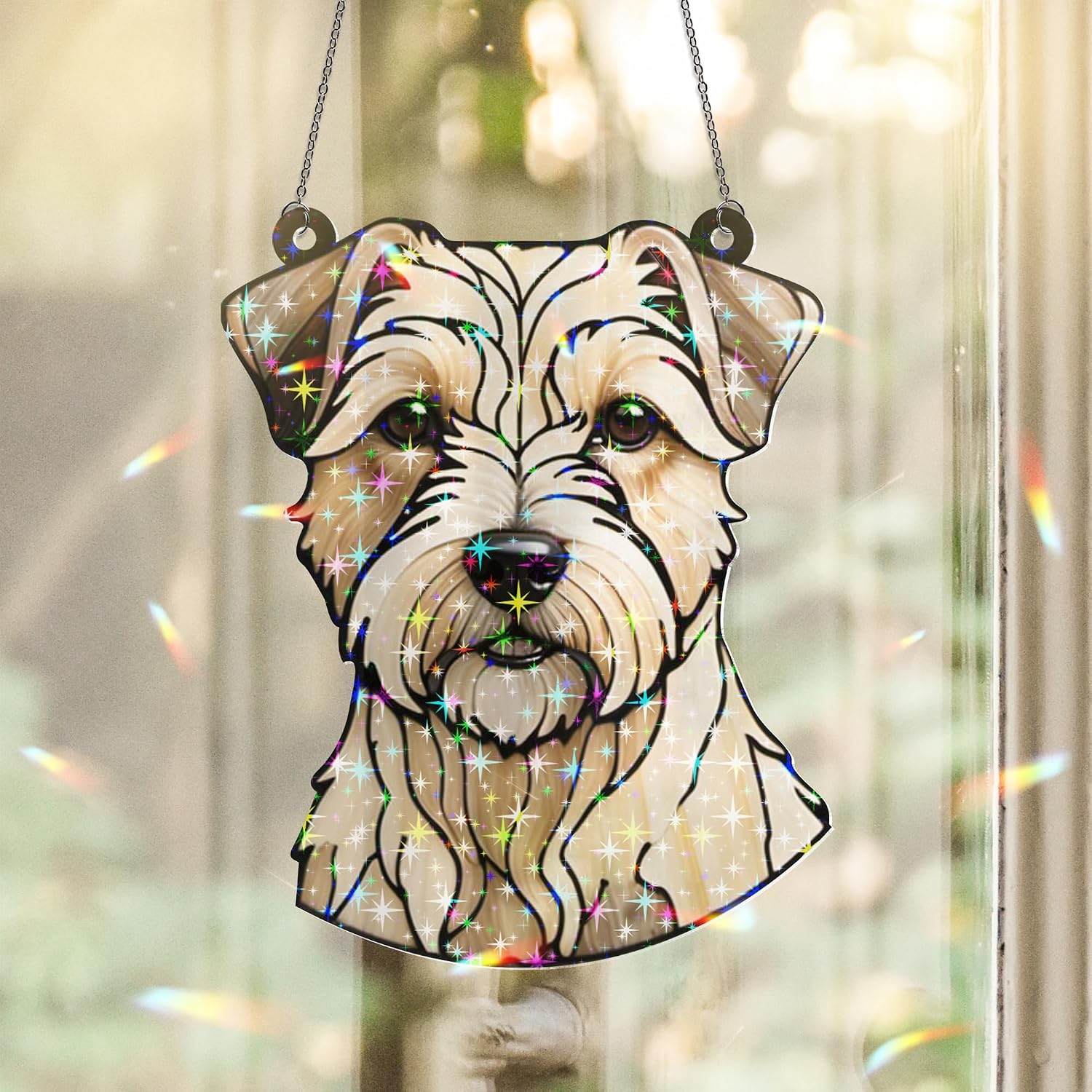Glen of Imaal Terrier Dog Stained Glass
