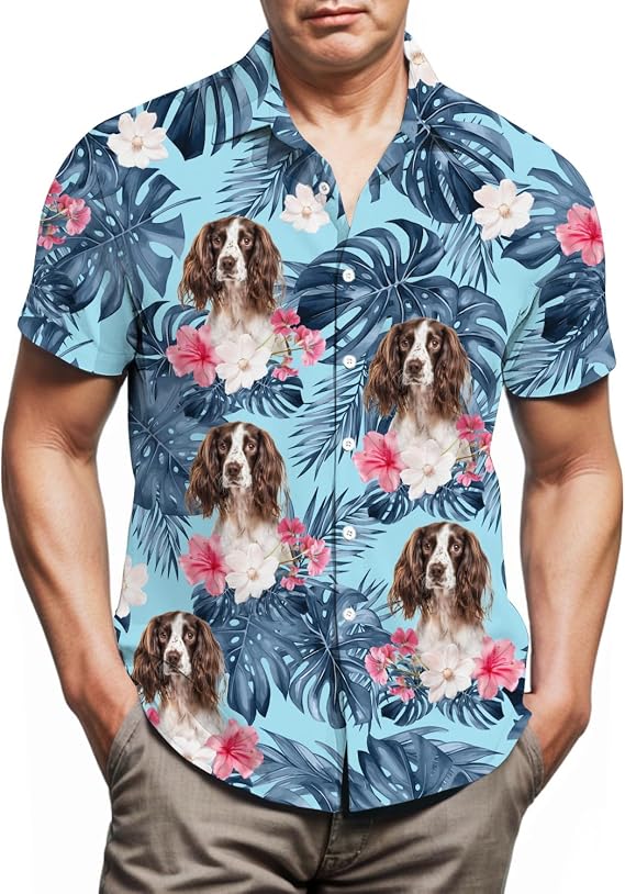 Springer Spaniel Dog Hawaiian Shirt