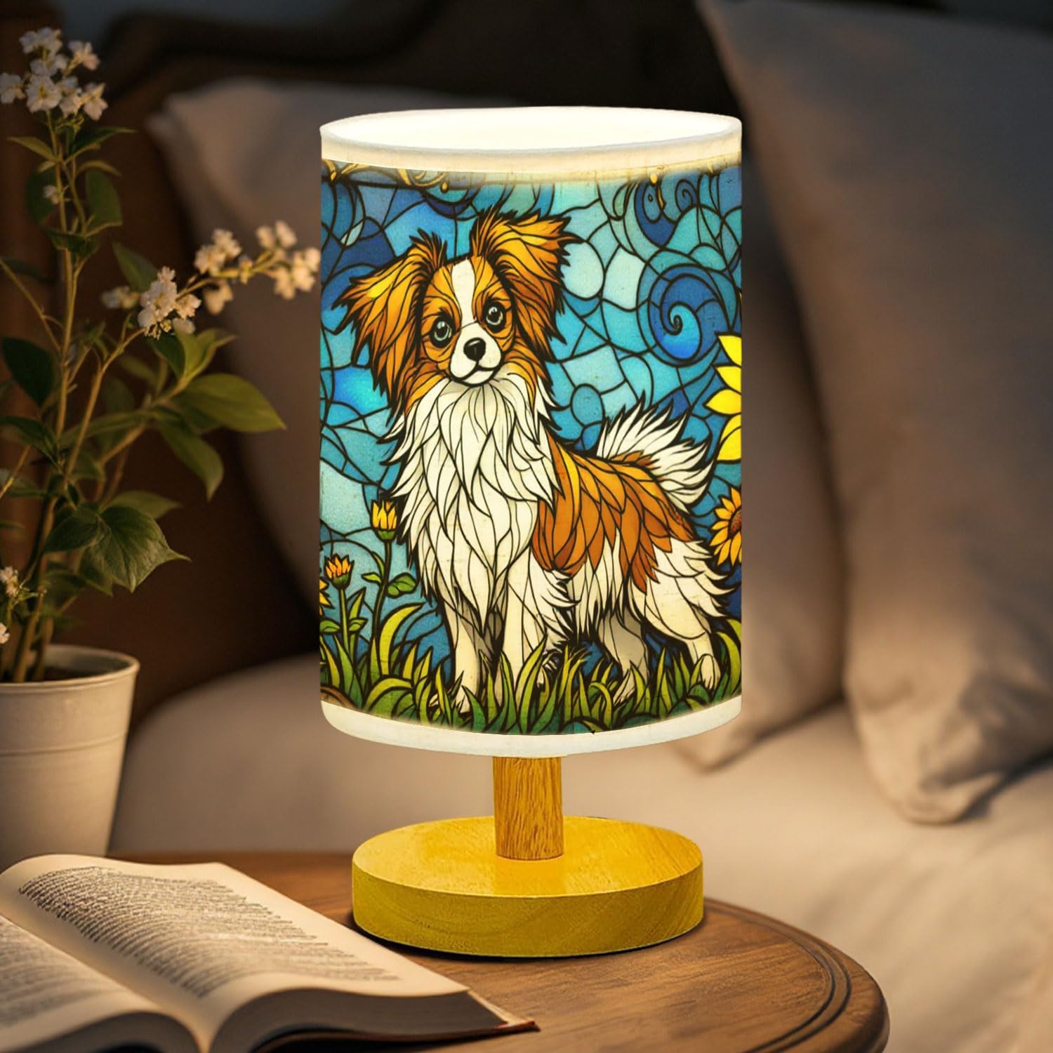 Papillon Dog Lamp