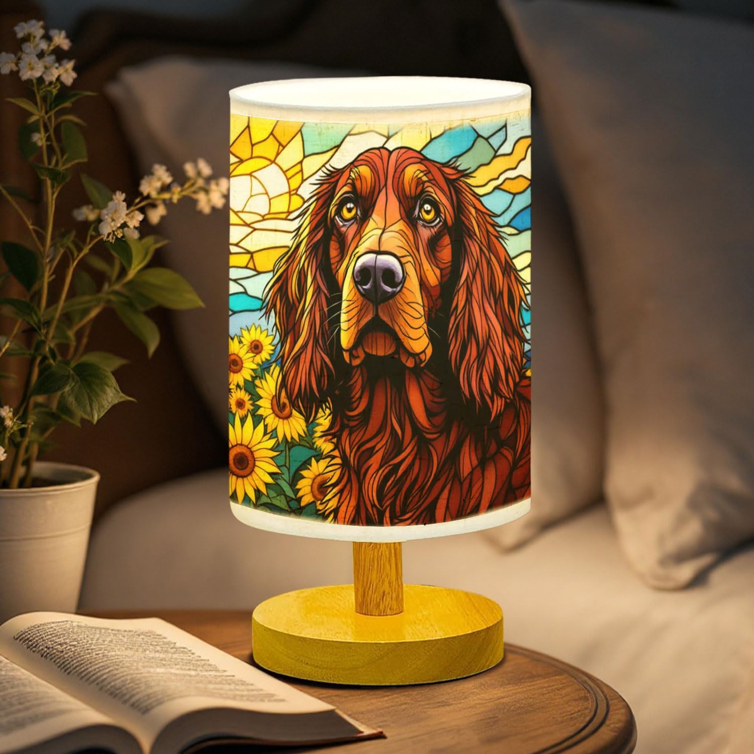 Irish Setter Dog Lamp