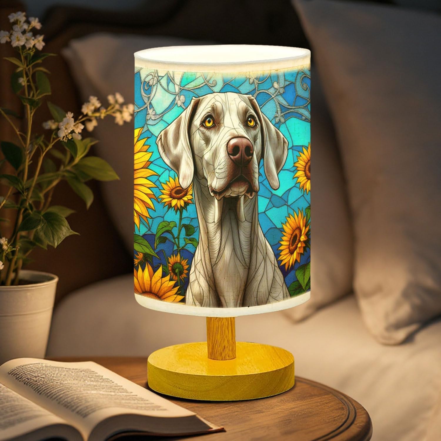 Weimaraner Dog Lamp