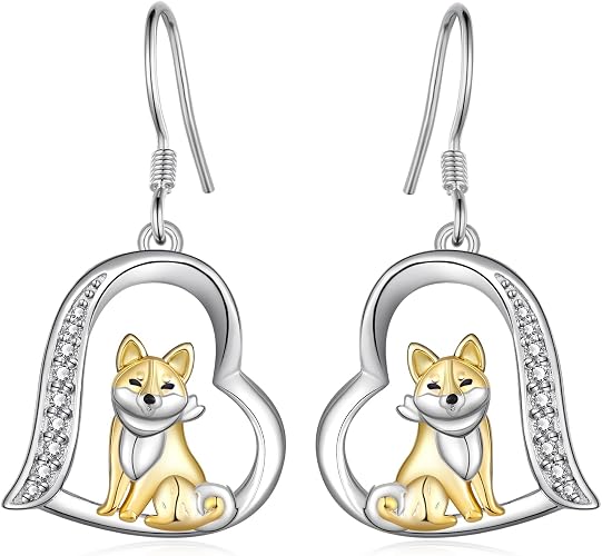 Shiba Inu Dog Dangle Earrings