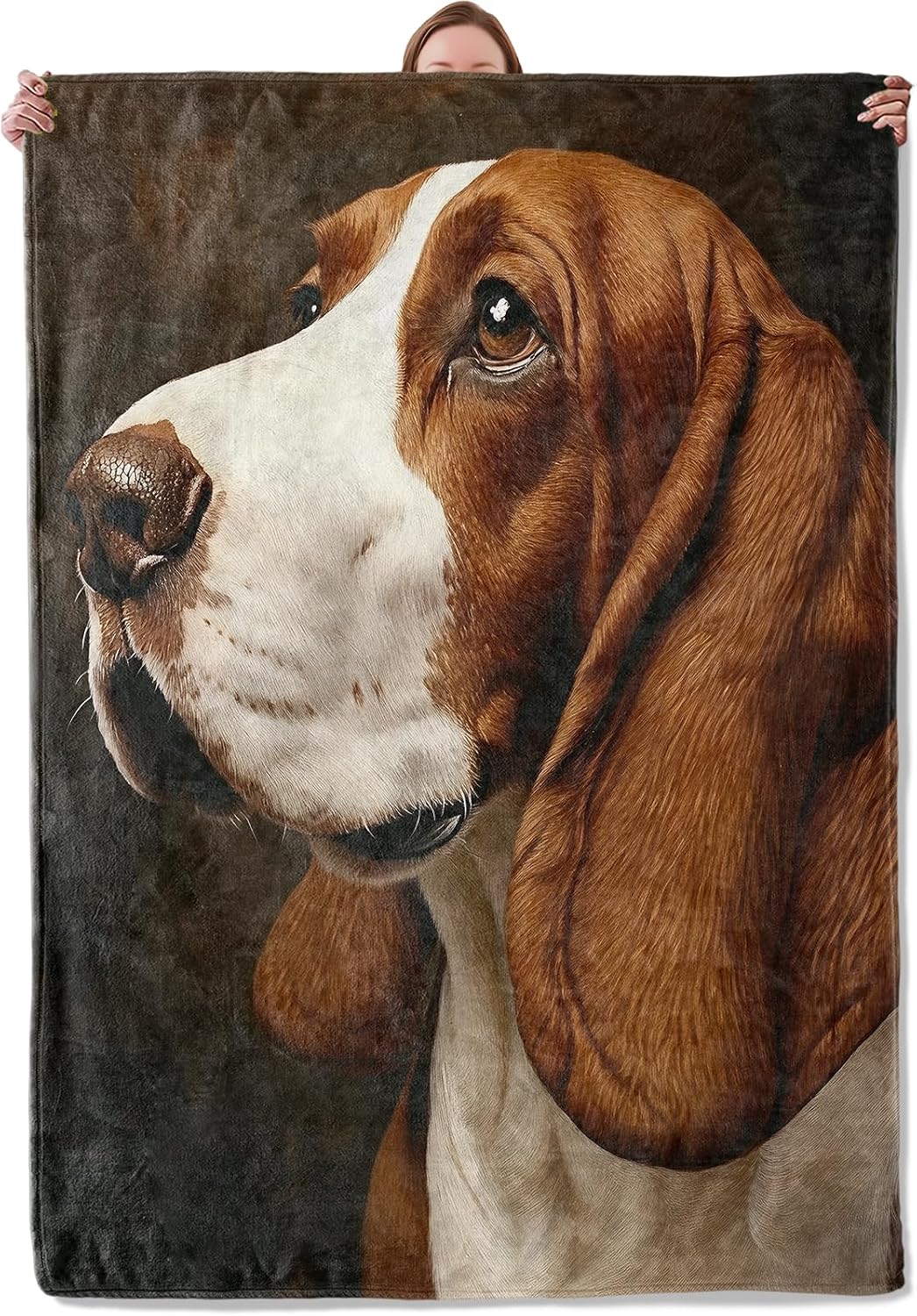 Basset Hound Theme Blanket