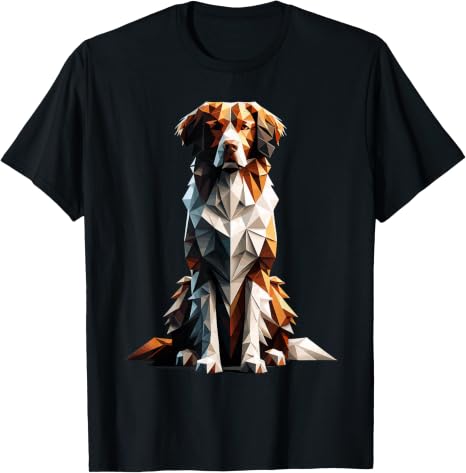 Origami Art Brittany Spaniel T-Shirt