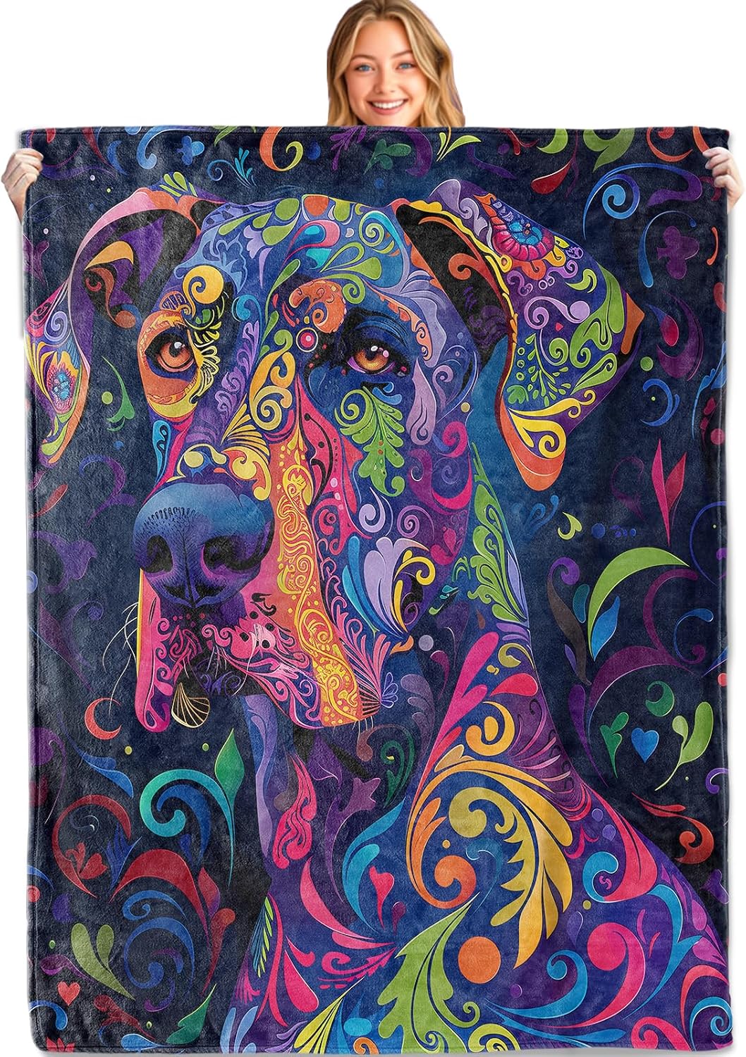 Great Dane Dog Throw Blanket