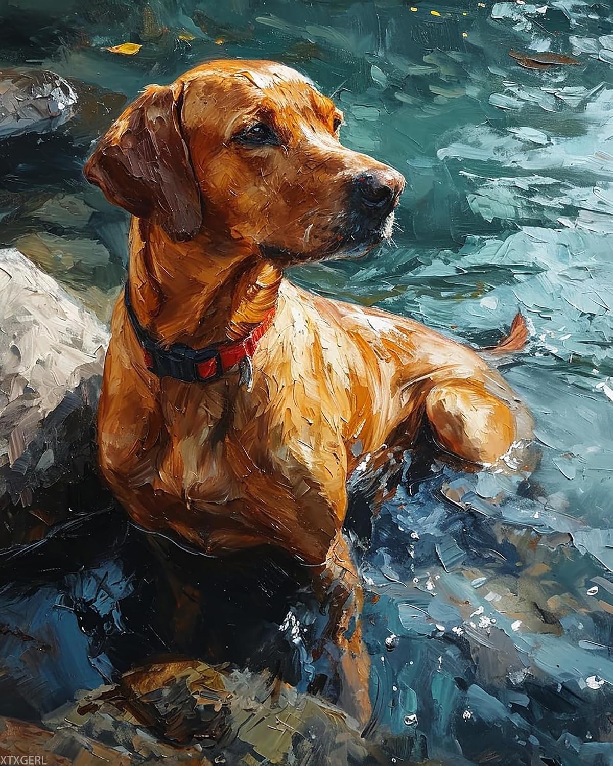 Vizsla Dog Paint By Number Kit