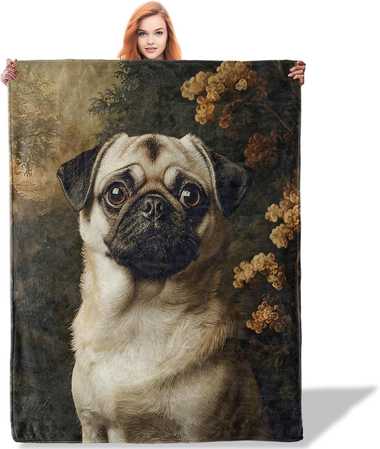 Pug Throw Blanket