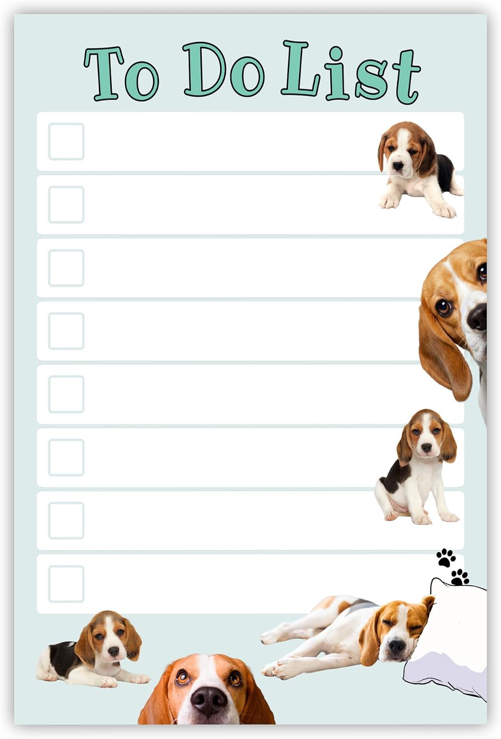 Beagle Sticky to-Do List Notepad