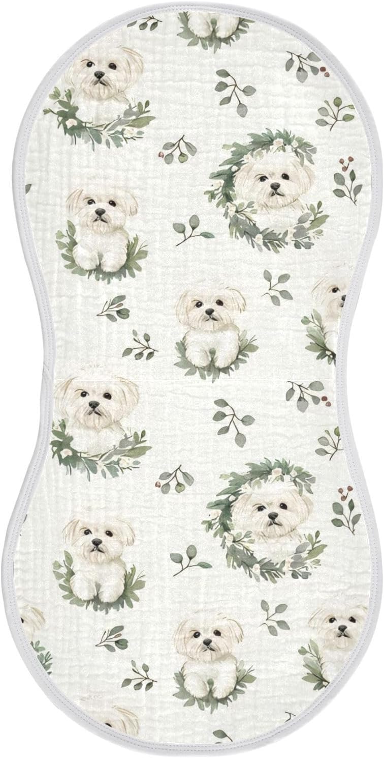 Maltese Dog Baby Wash Cloth