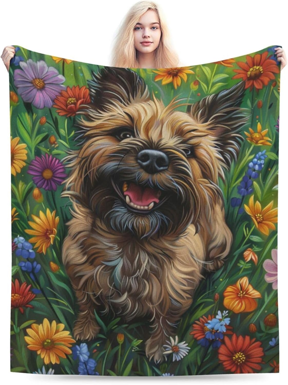 Cairn Terrier Dog Throw Blanket