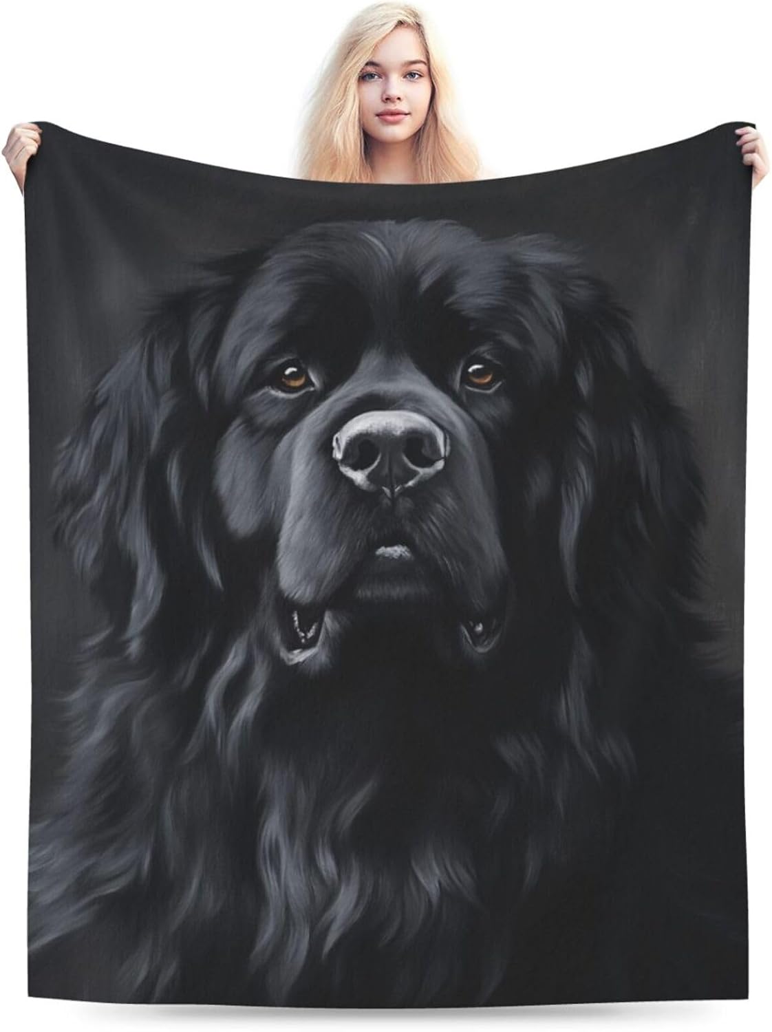 Newfoundland Dog Throw Blanket