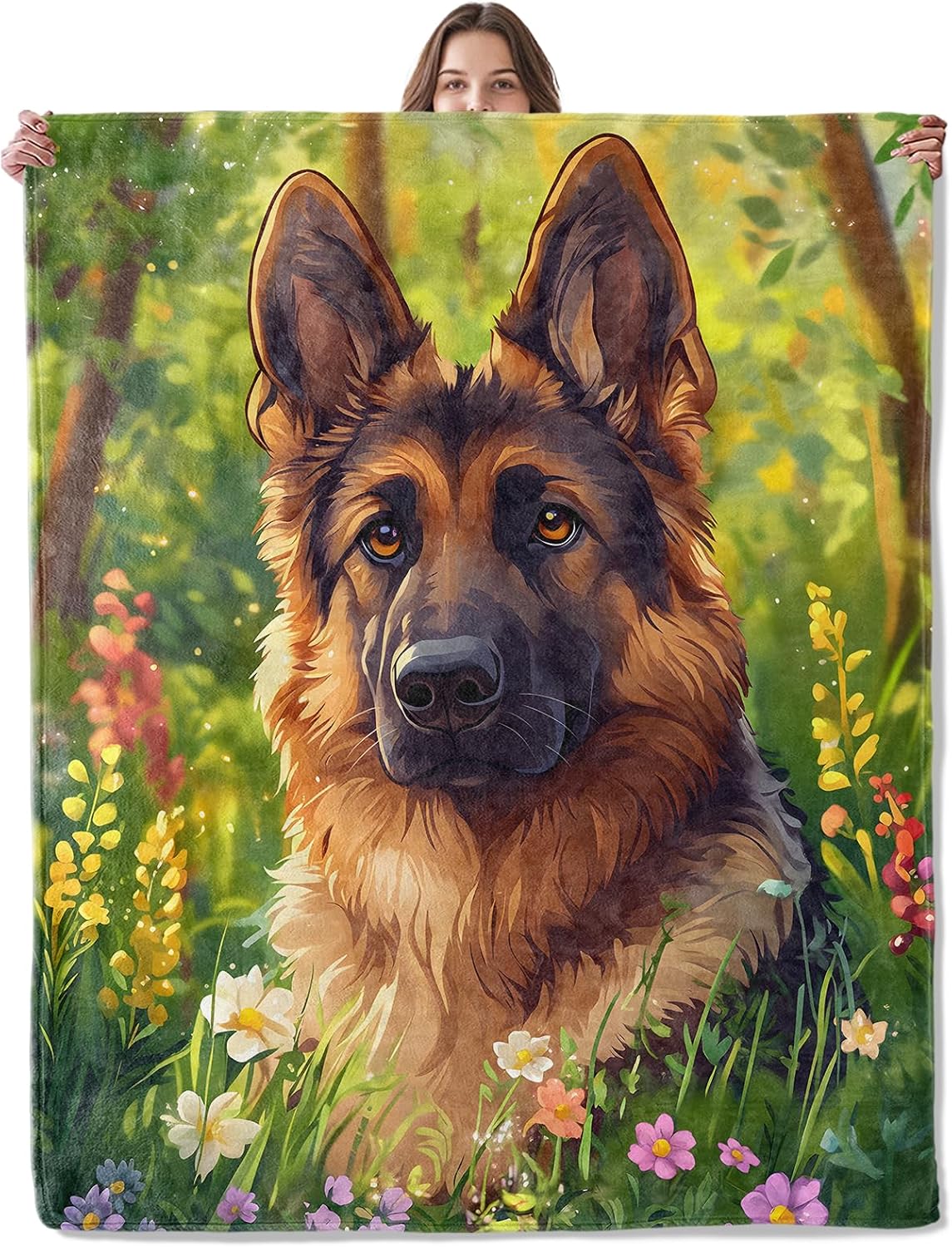 German Shepherd Dog Throw Blanket