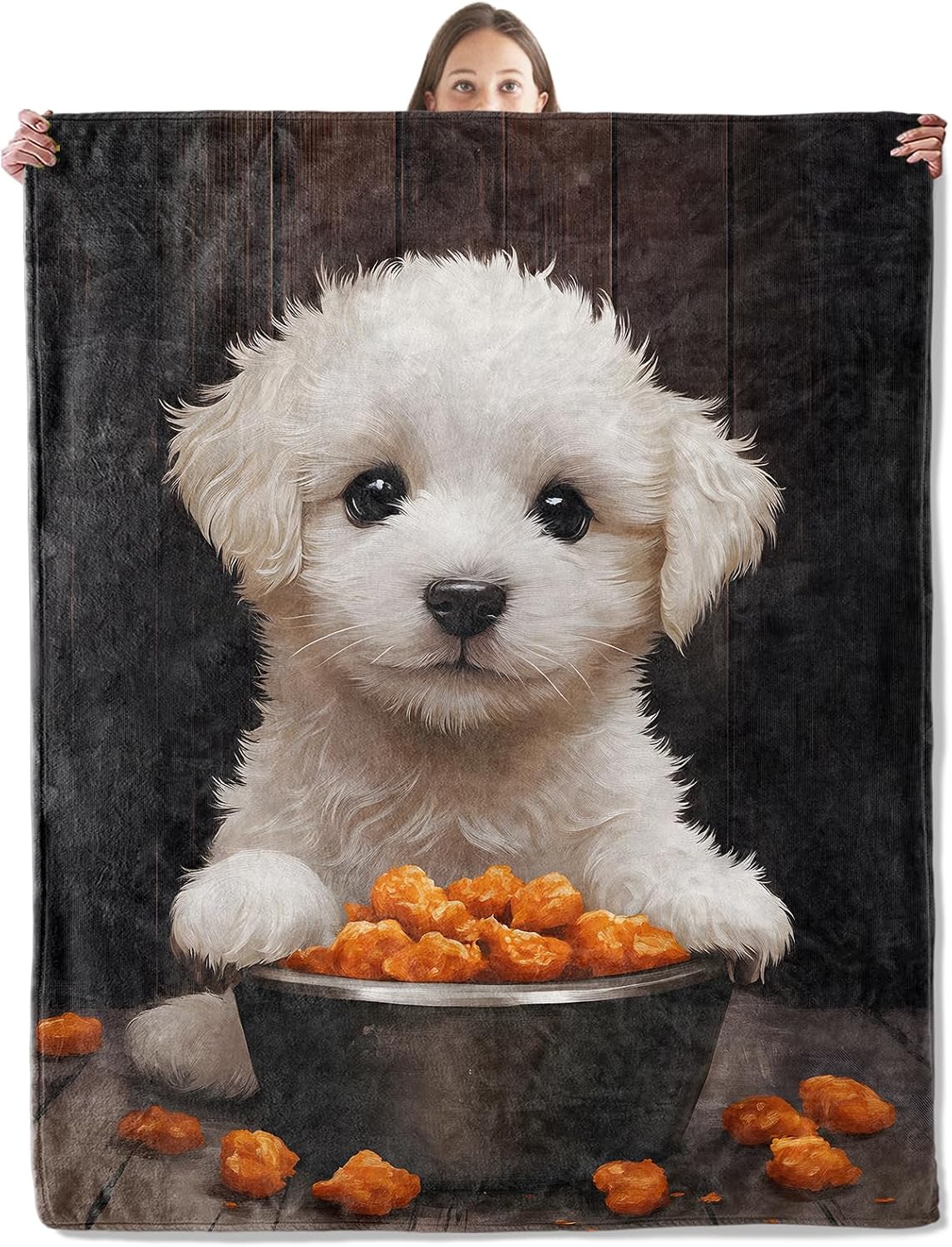 Maltese Puppy Throw Blanket