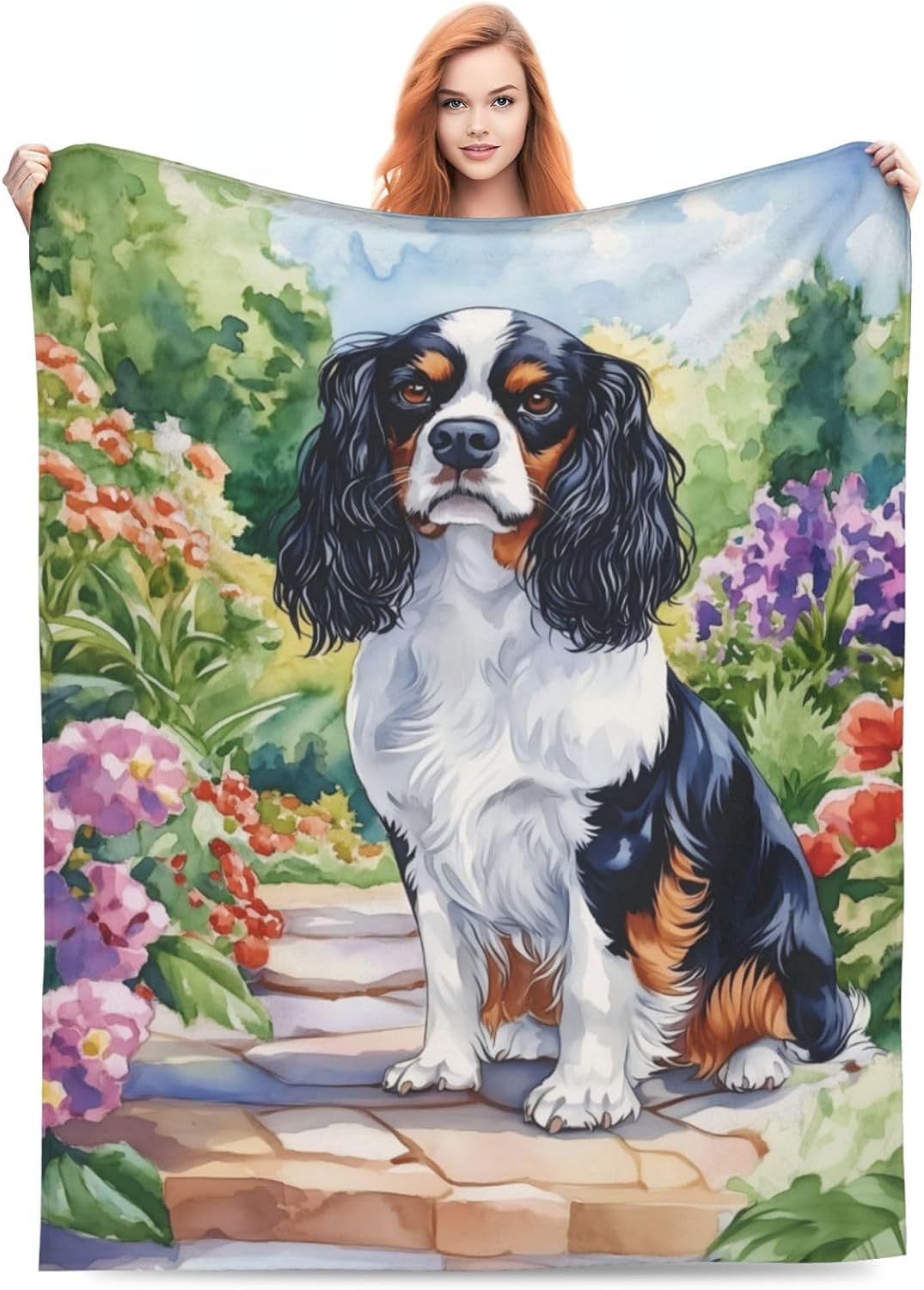 Cavalier King Charles Spaniel Dog Throw Blanket