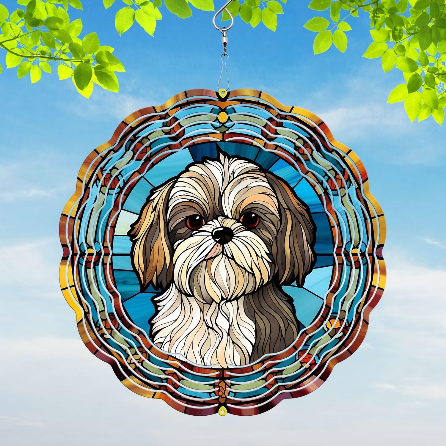 Shih Tzu Wind Spinner