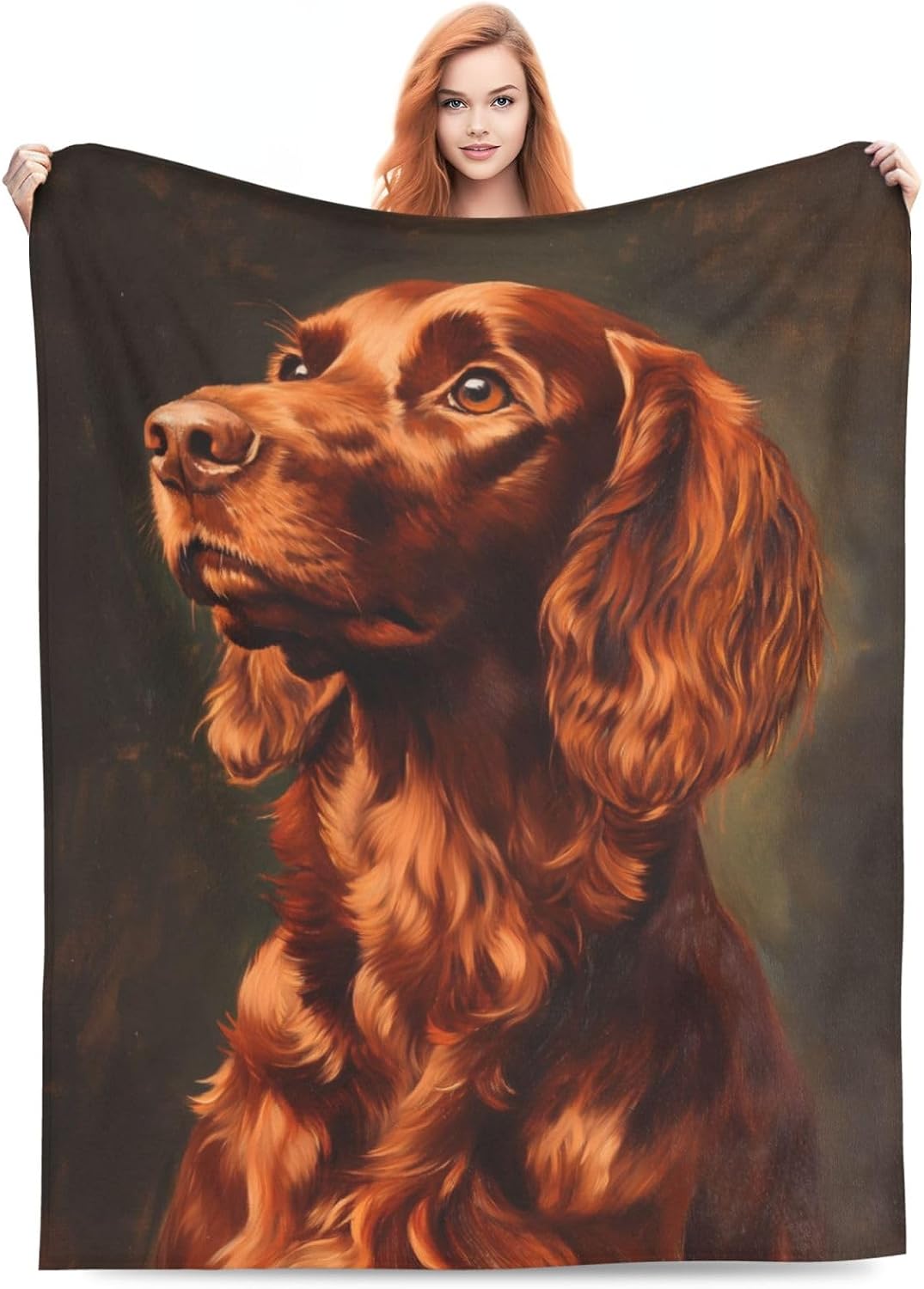Irish Setter Dog Throw Blanket