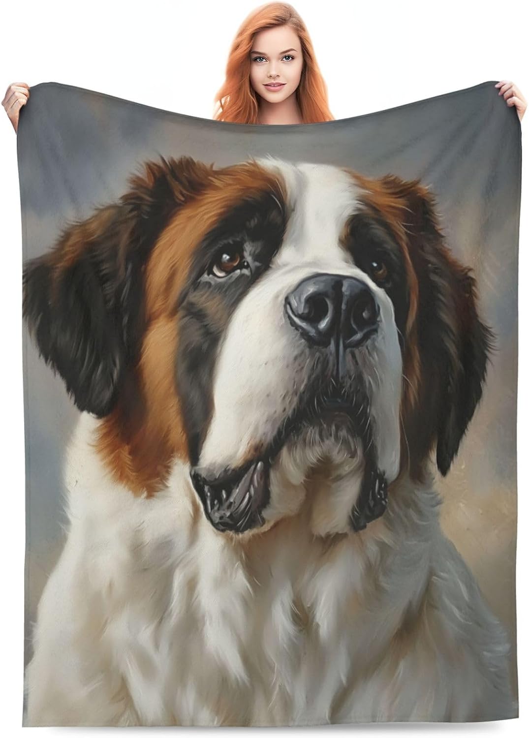 St Bernard Dog Throw Blanket