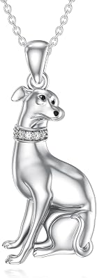 Greyhound Dog Pendant Necklace