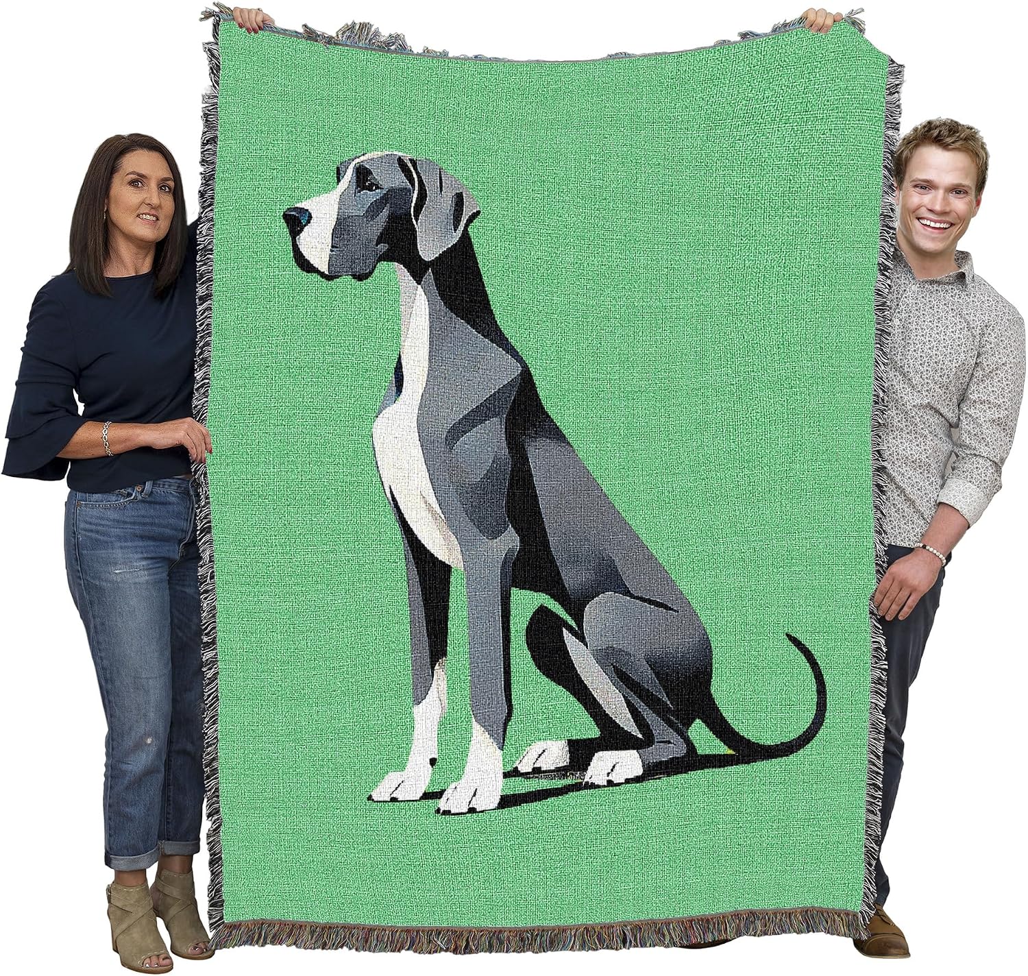 Great Dane Dog Woven Blanket