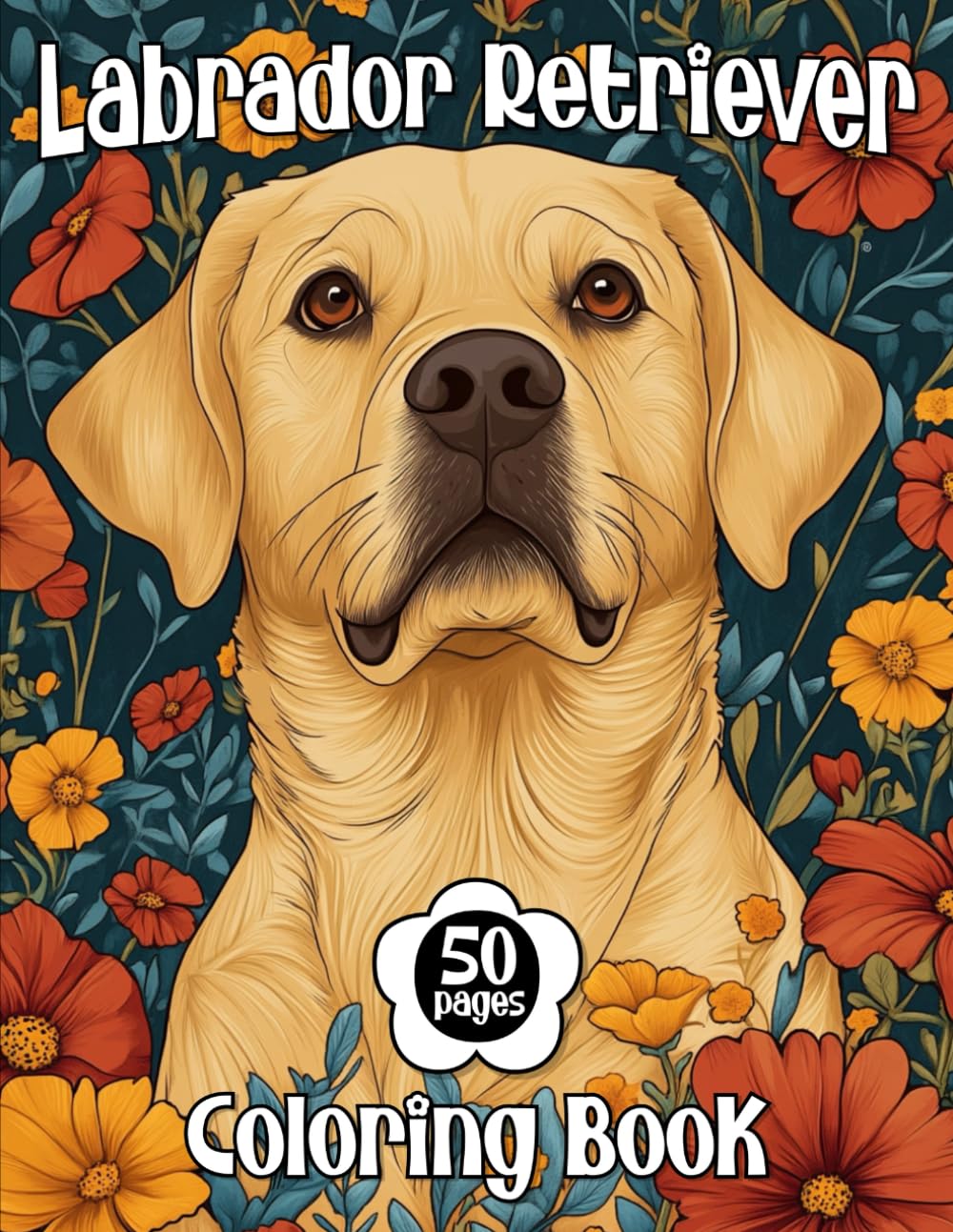 Labrador Retriever Dog Coloring Book