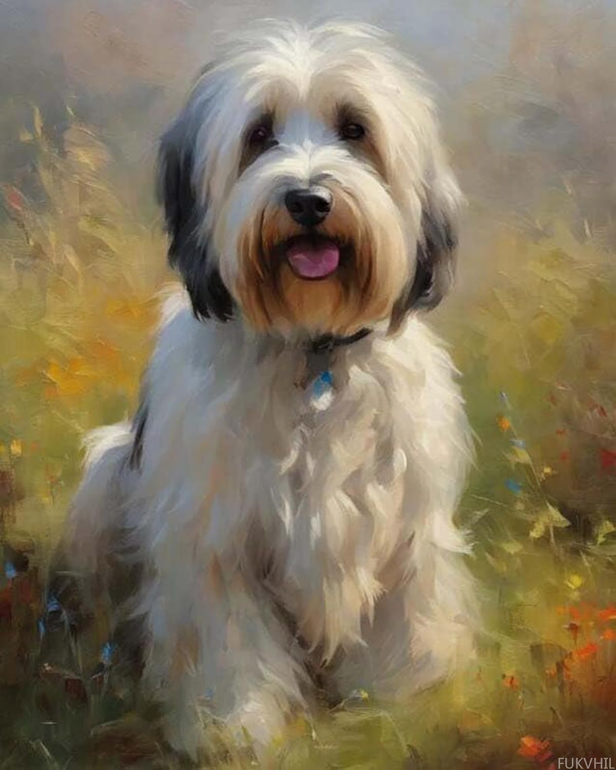 Tibetan Terrier Paint By Number Kit