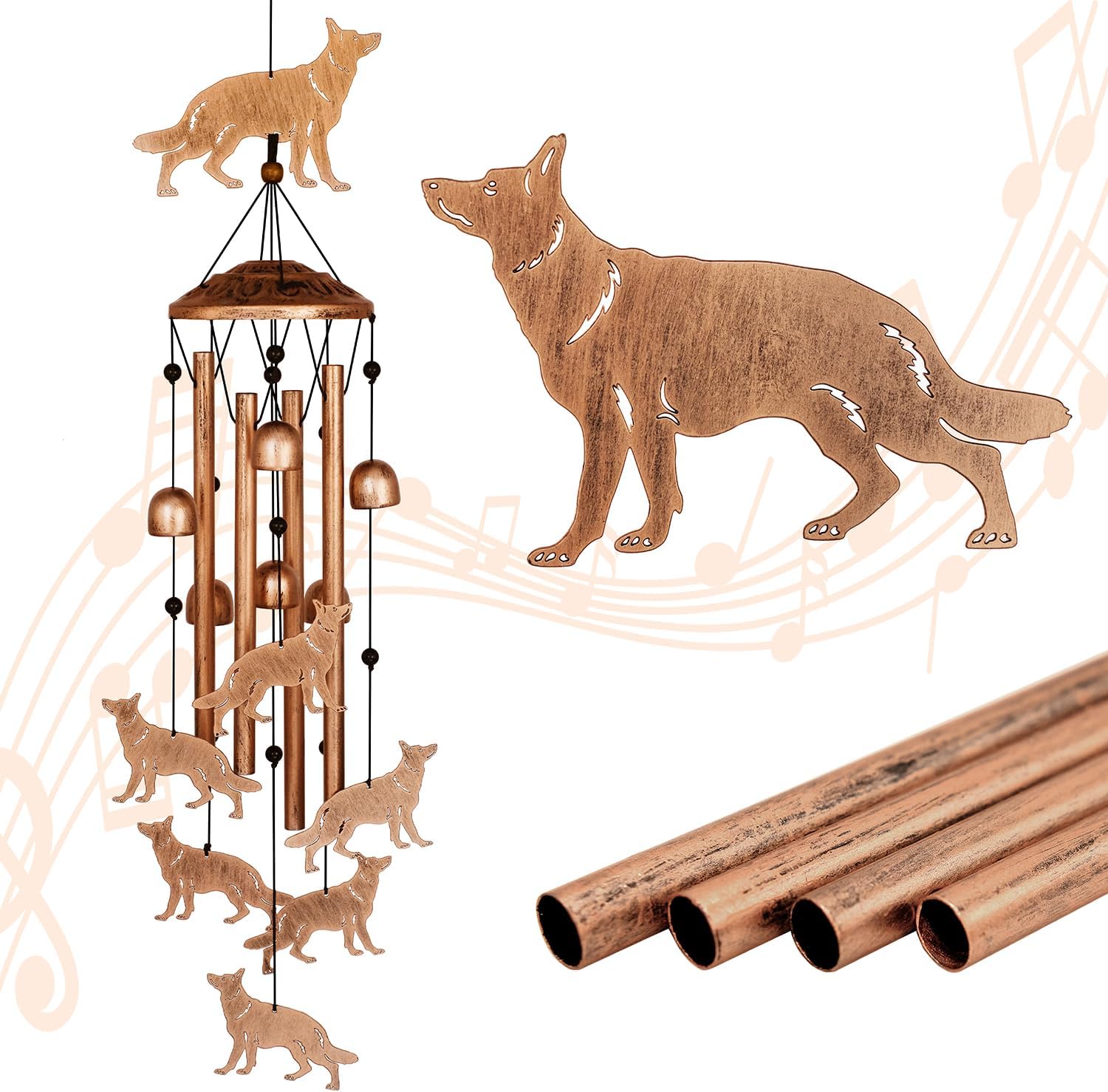 German Shepherd Dog Wind Chimes