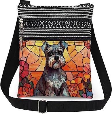 Schnauzer Dog Crossbody Bag