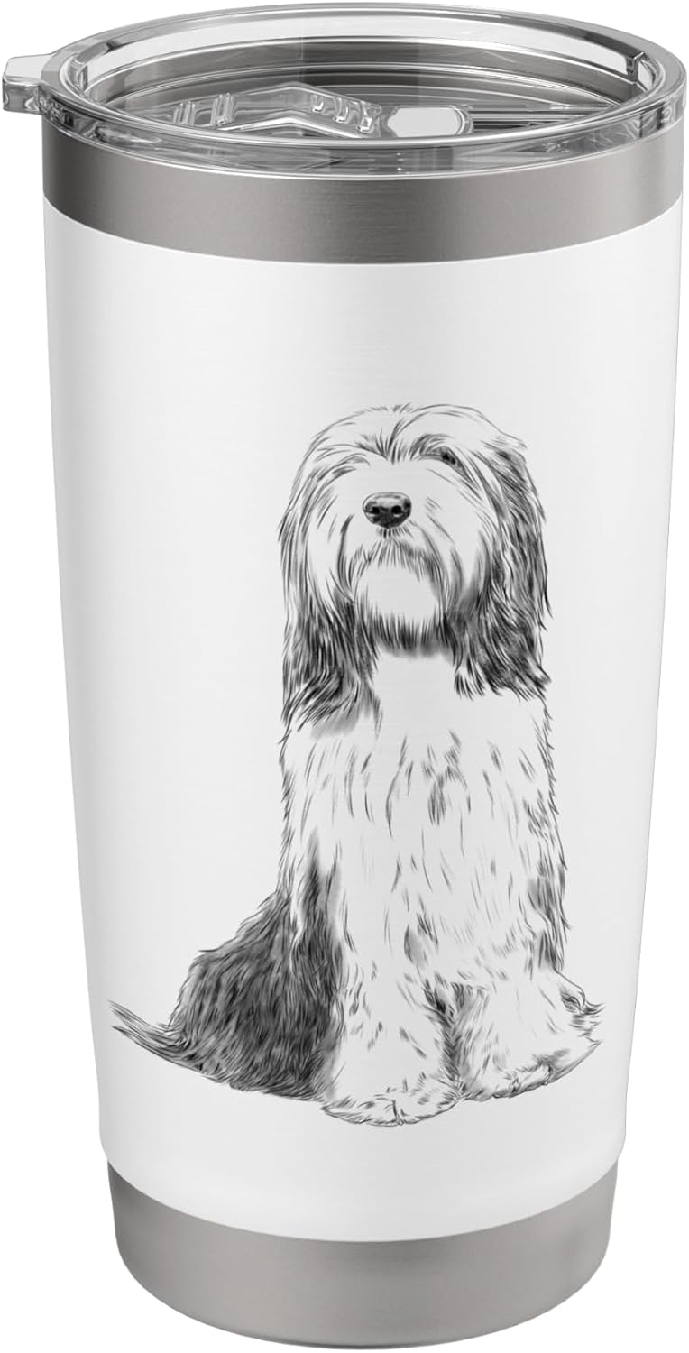 Bearded Collie Stainless Steel Insulated Tumbler