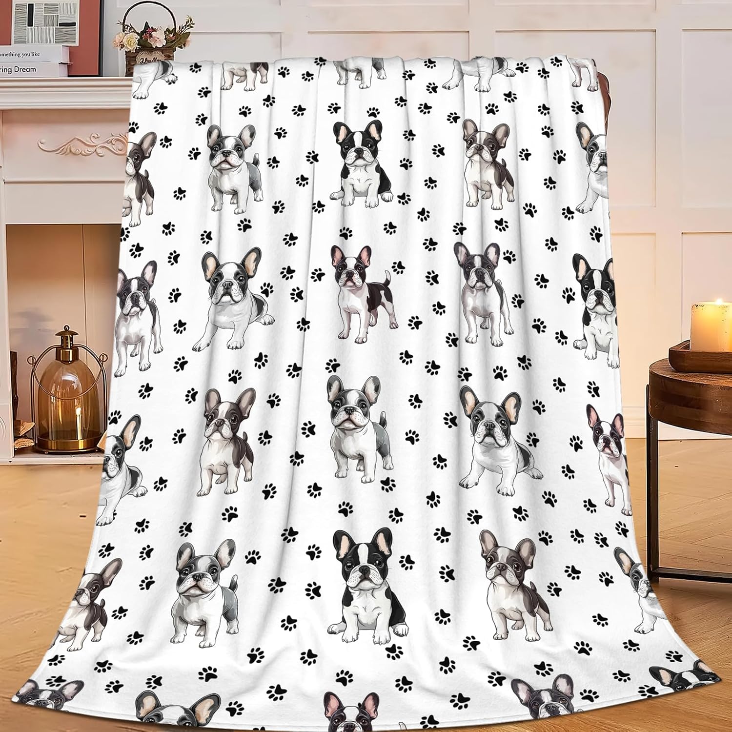 Boston Terrier Fleece Blanket