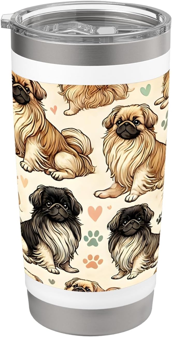 Pekingese Dog Stainless Steel Travel Mug