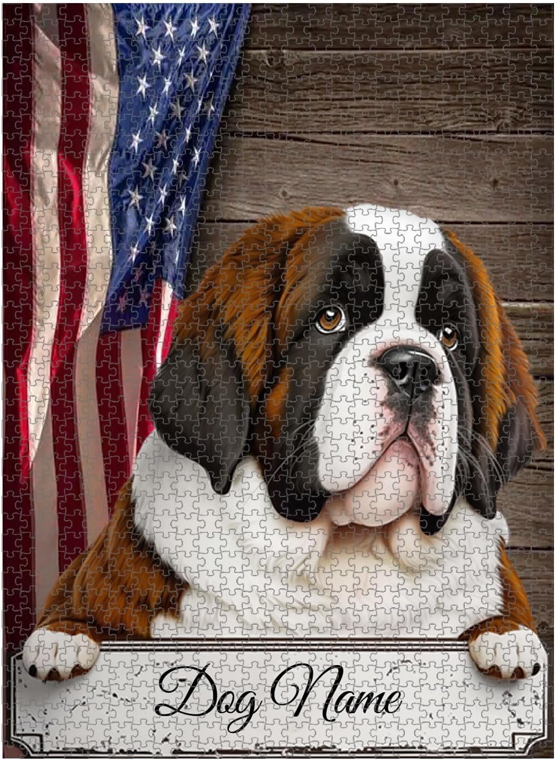 Saint Bernard Dog Jigsaw Puzzle
