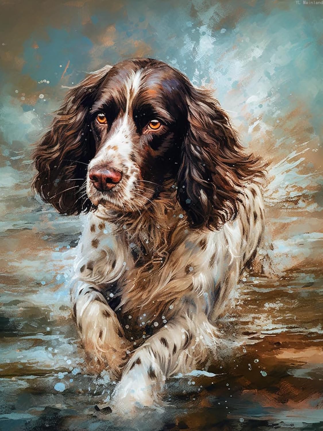 Springer Spaniel Dog Art Painting Kit